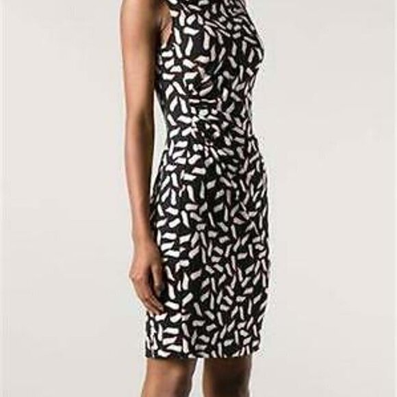 DVF Diane von Furstenberg Glasmary Snake Flutter Warm dust dress silk new 2 - Picture 1 of 7